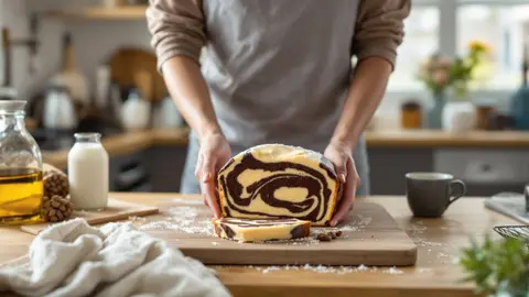 Sinds ik dit recept voor marmercake zonder eieren of boter heb geprobeerd, kan ik niet meer zonder: een verrassende en luchtige lekkernij.
